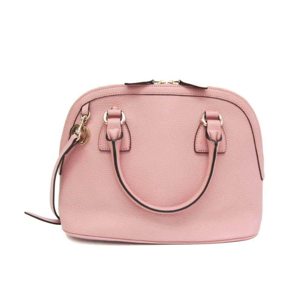 GUCCI Pink Leather Shoulder Bag